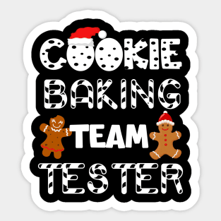 Cookie Baking Team Tester Gingerbread Christmas Sticker